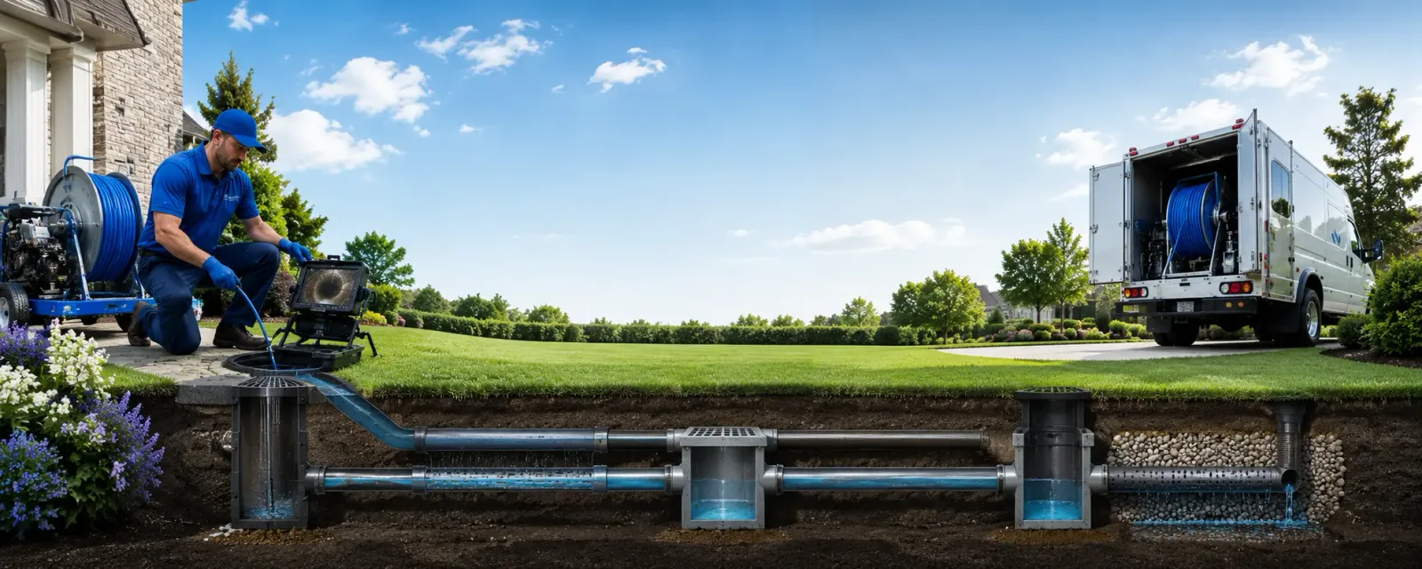 Outdoor drain cleaning information for Chesterfield, MA